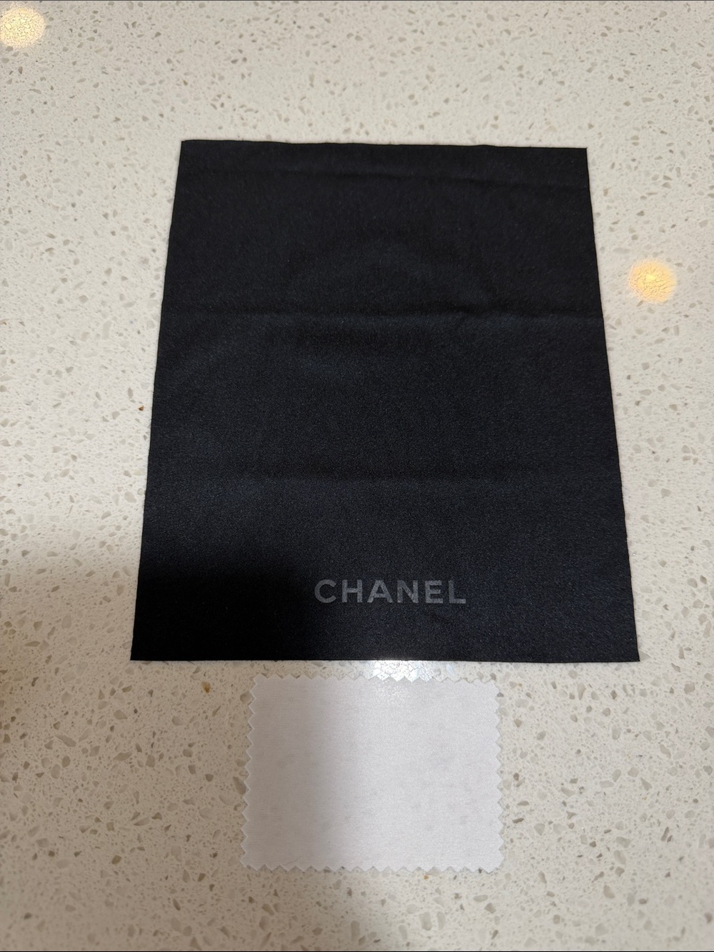 CHANEL Black Microfiber Lens & Jewelry Cleaning Cloth Set
